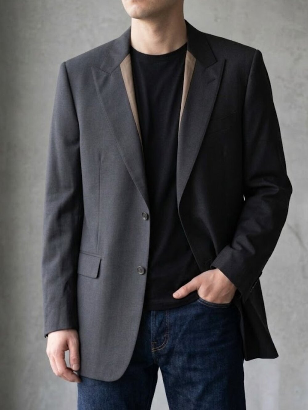 Hugo Boss Ryan Vegas Men's 46L Dark Brown Wool Blazer Sport Coat Jacket 46 Long
